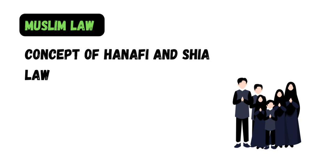 Concept of Hanafi and Shia Law Law Aimers