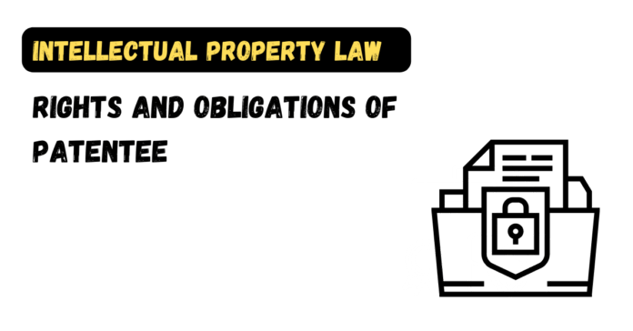 Rights and Obligations of Patentee