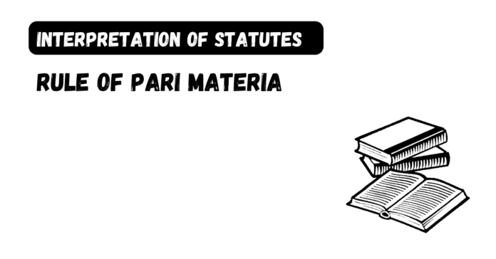 Rule of Pari Materia