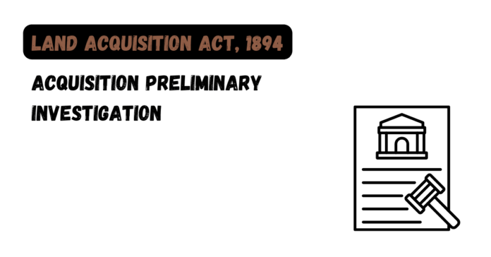 Acquisition Preliminary Investigation